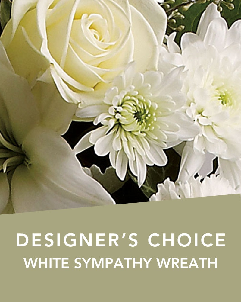 DC WHITE SYMPATHY WREATH